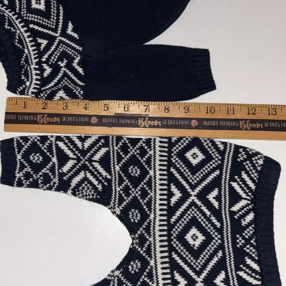 Fair Isle Set Fair Isle Sweater Pants Set for Baby 3-6M Navy Blue Sweater Outfit